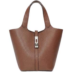 amazon, Kadynow Vegan Leather Bucket Purse Tote Bag