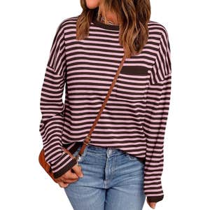 amazon, LILLUSORY Striped Lightweight Sweater