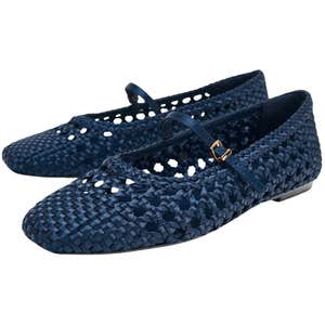 zara, Zara Braided Buckle Ballet Flats