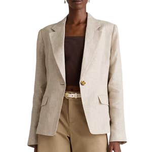 quince, Quince 100% European Linen Structured Blazer