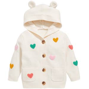 Old Navy SoSoft Critter Ear Button-Front Sweater