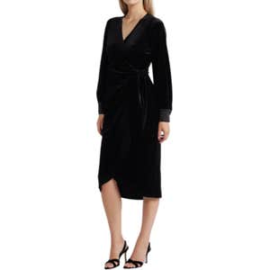 Sam Edelman Stretch Velvet Wrap Dress