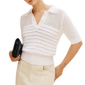 Petite Studio's Shea Cotton Blend Knit Top