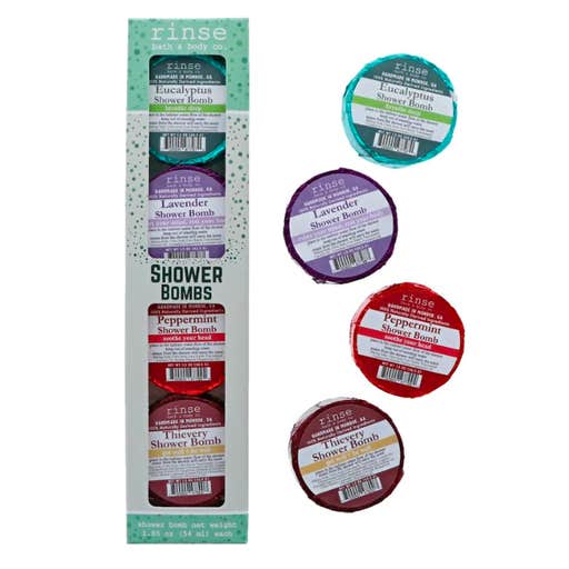 rinsesoap, Rinse Batch & Body Co 4 Pack Shower Bomb Box