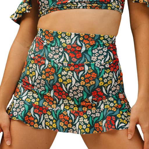 albion, Albion Costa Floral High-Waisted Swim Skirt