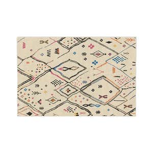 ruggable pamir ivory multicolour flatwoven rug