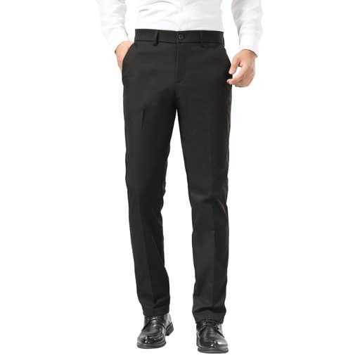 amazon, Plaid&Plain Slim Fit Stretch Wrinkle Free Pants