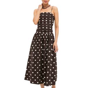 Polka Dot Midi Dress