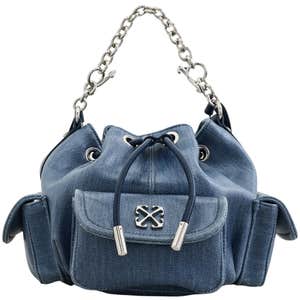 shopbop, Off-White Dumbo.B Coated Denim Bucket Bag