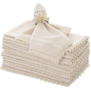 amazon, FINGERCRAFT Lace Cloth Napkins