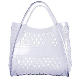 Amazon; a clear Cushionaire jelly bag against a white background