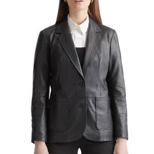 quince, Quince 100% Leather Blazer