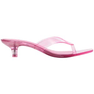 steve madden, Steve Madden TRACIE Thong Strap Kitten Heel in Pink