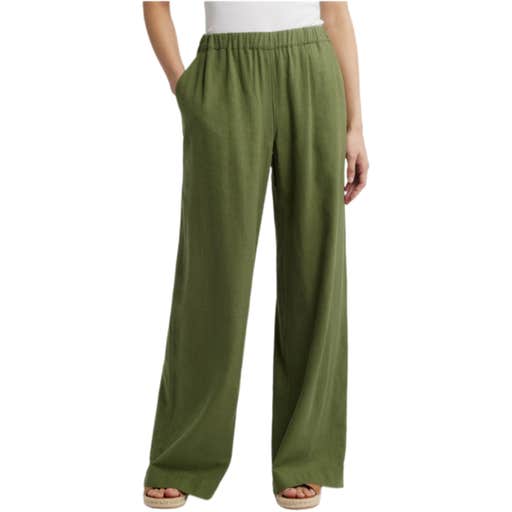 nordstrom, Caslon Wide Leg Pull-On Linen Blend Pants