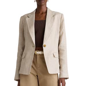 quince, Quince 100% European Linen Structured Blazer