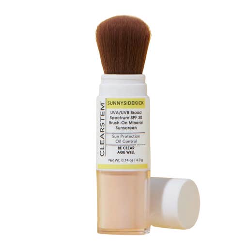 clearstem, Clearstem Sunny Side Kick SPF 30 Brush-On Mineral Sunscreen