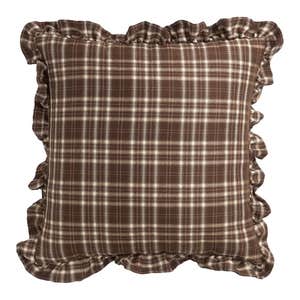 Amazon; vctops Plaid Ruffle Throw Pillow Cover