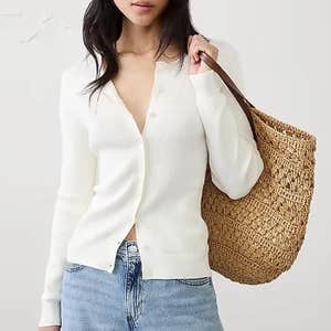 Ribbed Cardigan Sweater