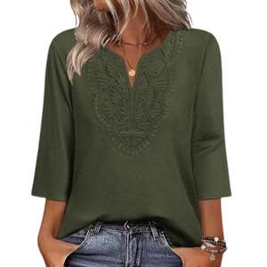 amazon, WIHOLL 3/4 Length Sleeve Top