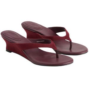 gap, Gap Vegan Leather Wedge Thong Sandals