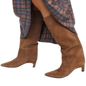 anthropologie, By Anthropologie Maddox Wide Leg Kitten Heel Tall Boots