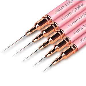Lykjdnz 5pcs Nail Art Liner Brushes