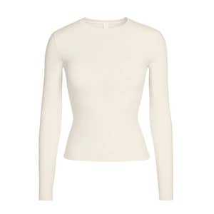 COTTON JERSEY LONG SLEEVE T-SHIRT