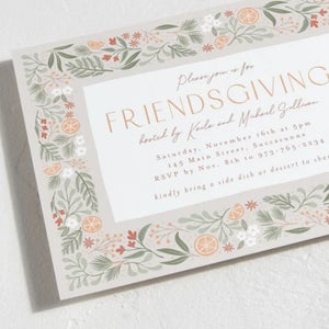 Friendsgiving Celebration Holiday Party Invitations by Randi Cirelli