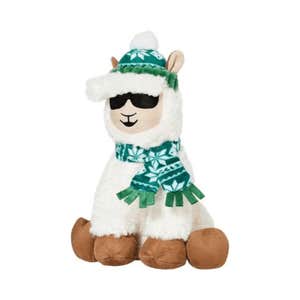 Frisco Holiday Fa La La Llama Plush Squeaky Dog Toy