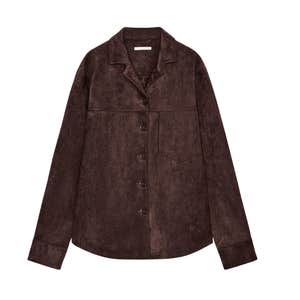 zara, ZARA Faux Suede Overshirt