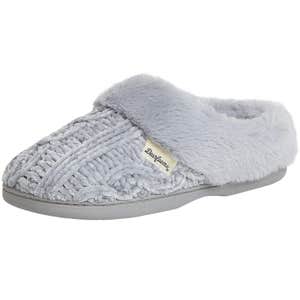 Dearfoams Claire Marled Cable Knit Chenille Clog Slipper