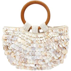 amazon, Miuco Shell Purse Handmade Seashell Beaded Clutch
