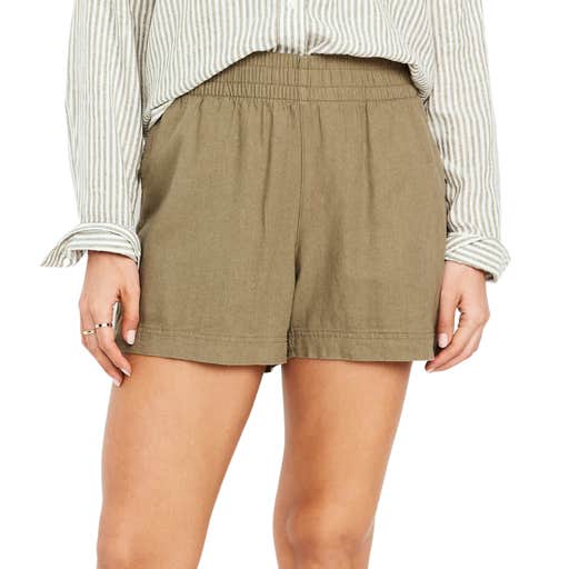 old navy, Old Navy High-Waisted Linen-Blend Pull-On Shorts