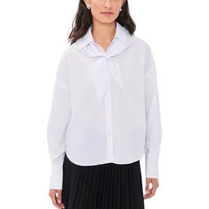 Shopbop; Another Girl Boxy Shirt with Neck Scarf
