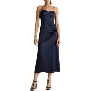 Quince 100% Washable Silk Sweetheart Dress