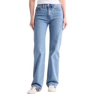 Abercrombie & Fitch High Rise 90s Relaxed Studded Jean