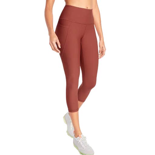 oldnavy, Old Navy High-Waisted PowerSoft Side-Pocket Crop Leggings
