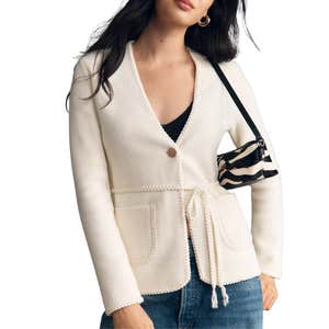 anthropologie, NVLT Knit V-Neck Blazer