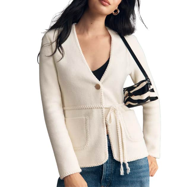 anthropologie, NVLT Knit V-Neck Blazer