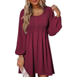 amazon, Dokotoo Long Sleeve Mini Dress