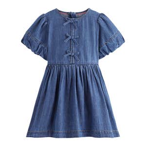 Boden Mini Bow Front Woven Dress