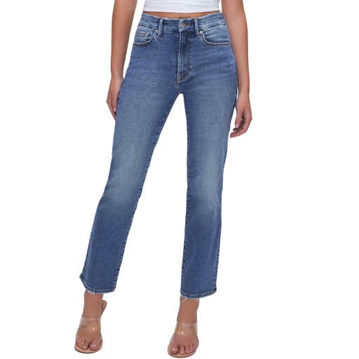 good american, Good American Always Fits Good Straight Jeans