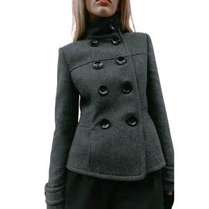 zara, ZARA Stand Collar Wool Coat