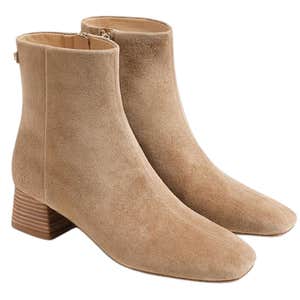 amazon, Coutgo Low Block Heel Ankle Boot