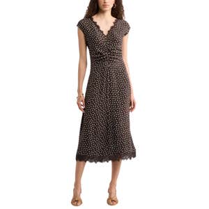 Nordstrom; Lace Trim Midi Dress