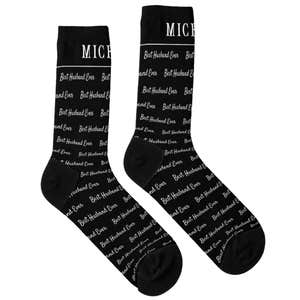 IYHTVDesigns Best Husband Ever Fun Monogram Socks