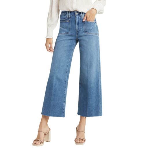 nordstrom, Paige Anessa High Waist Wide Leg Jeans