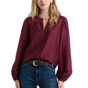 Nordstrom; Treasure & Bond Textured Button Front Shirt