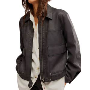 Free People Blair Faux Leather Jacket