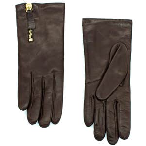 Portolano Leather Gloves With Zipper
